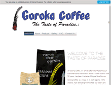 Tablet Screenshot of gorokacoffee.com